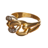 GINA — Gold & Diamond Chain Ring