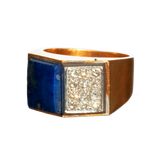 VINNY — Vintage Lapis and Diamond Pinky Ring