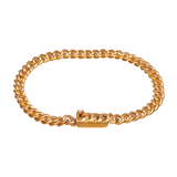 GOLD CURB LINK BRACELET