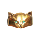 ZOE — Cat Ring with Emerald Eyes