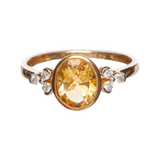 CLEMENTINE — Citrine & Diamond Ring